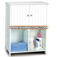 white bathroom storage