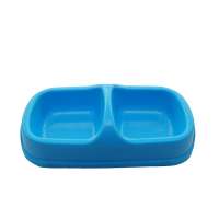 Hot selling high quality OEM & ODM available double cat bowls plastic pet food bowl