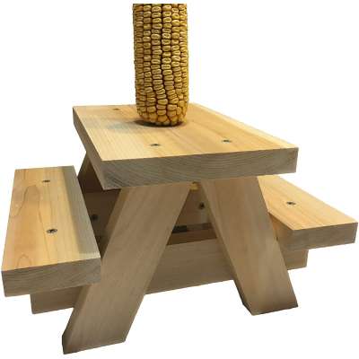 Squirrel Picnic Table Feeder  Large Squirrel Feeders for Outside  Holders