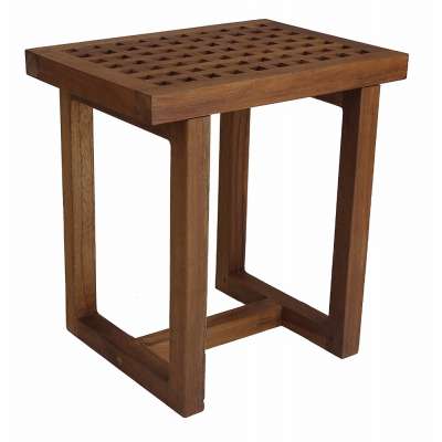 Solid Teak Wood Bathroom Accessory Shower Bench Wooden bench